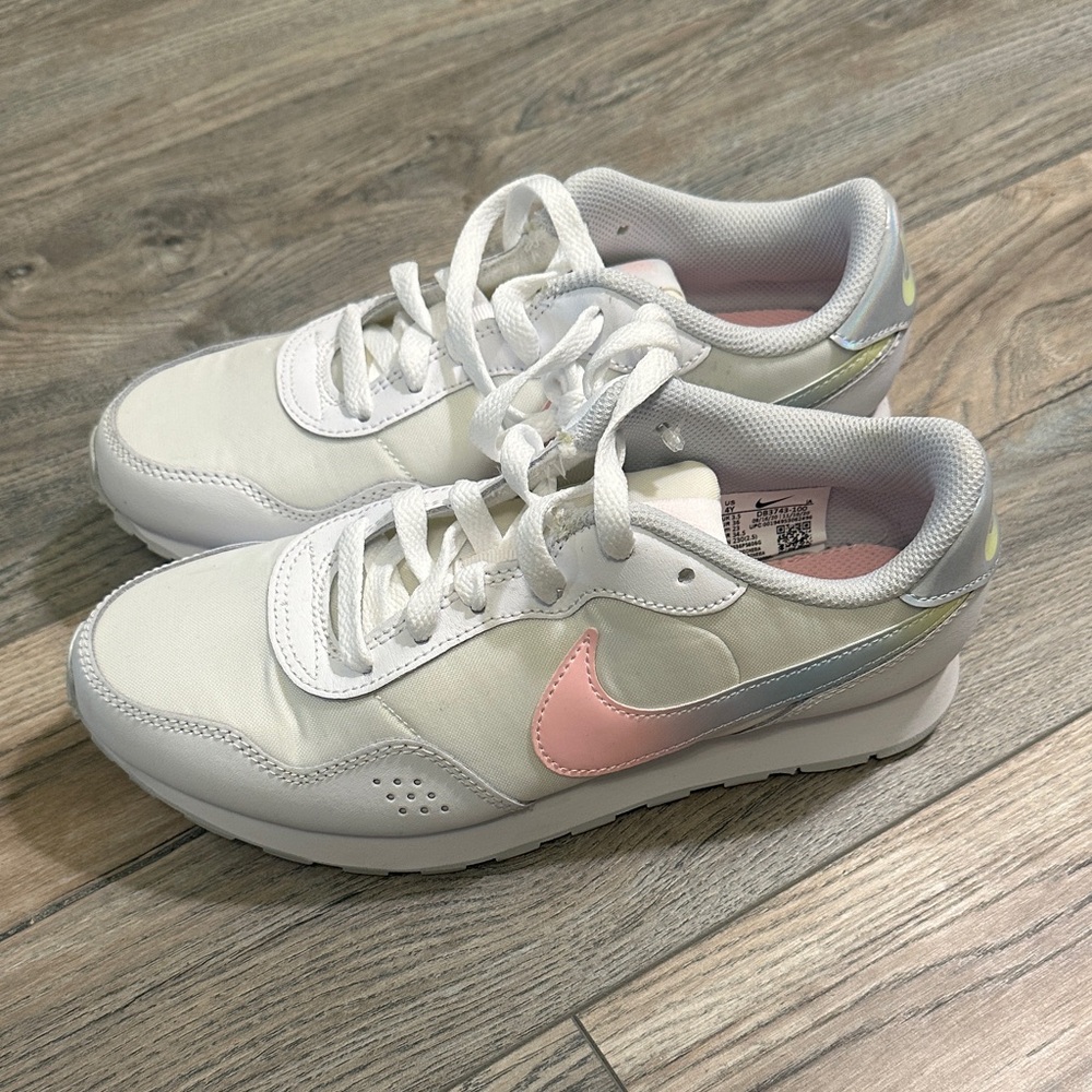 Nike MD Valiant White and Pink Ombré Sneakers Size 4
